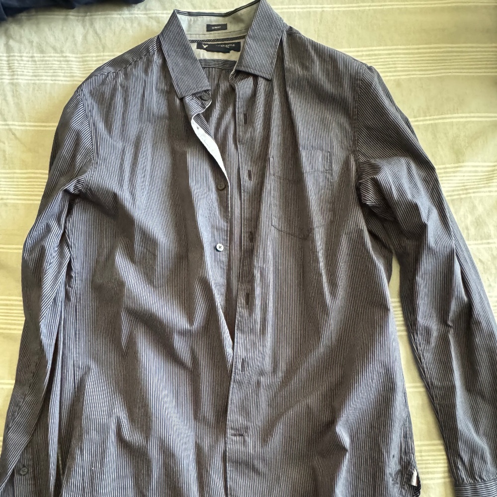 American Eagle mini striped shirt